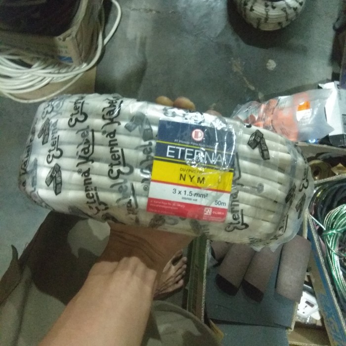 Kabel Listrik Eterna 3X1,5 3*1,5 3 X 1,5 3 * 1,5 Gulungan/Rol/Roll