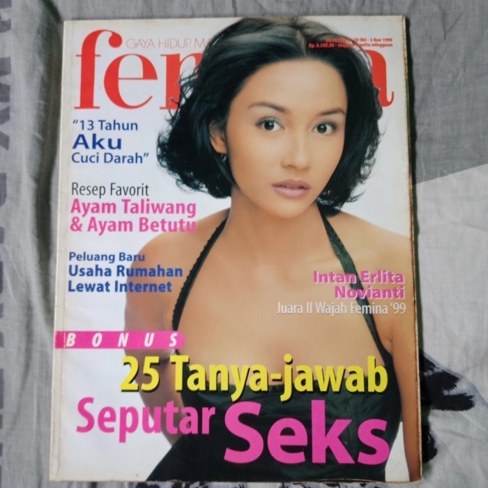 Majalah Femina No.42 Nov/1999 Cover Intan