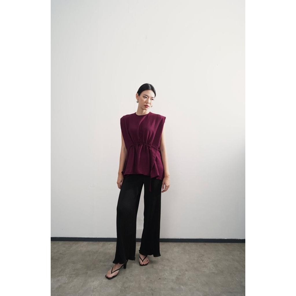 PAFON Malvi Top - Maroon PAFON