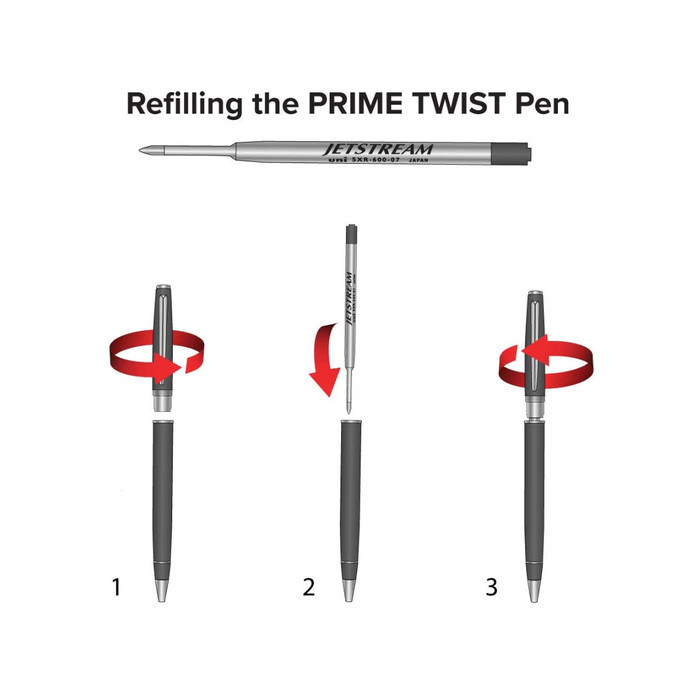 

Jetstream Prime Twist Refil 0.7Mm & 0.5Mm Black / Sxr-600-05/07 Ht #Original