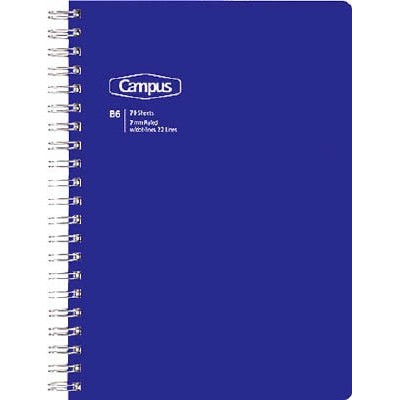 

Campus Simple Tone Twin Ring Notebook Semi B6 - 70Sheets #Original