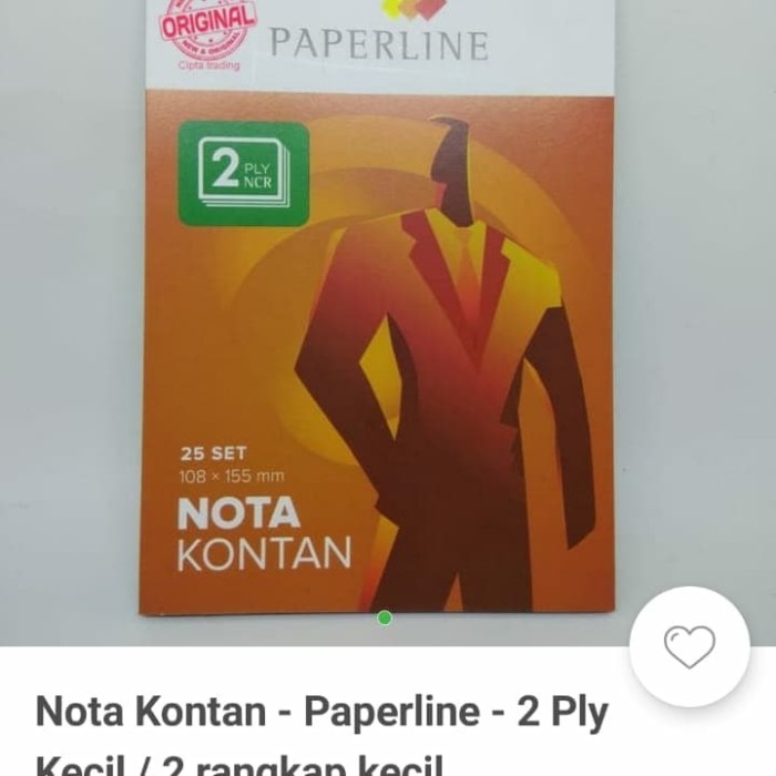 

Nota Kontan Kecil 2 Ply Paper Line. #Original