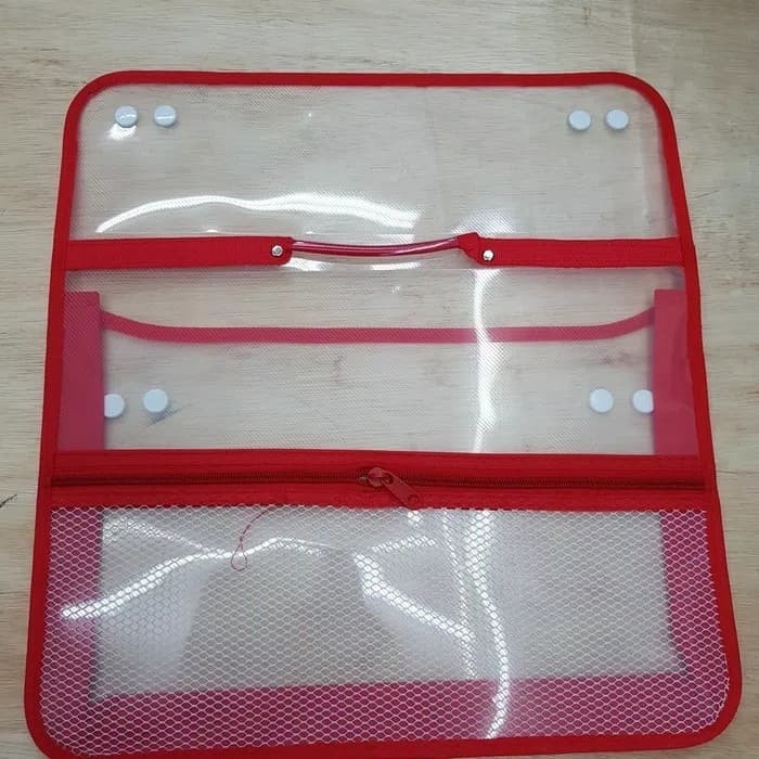 

Map Zipper Bag Kancing Folio / A4 Sika / Felix #Original