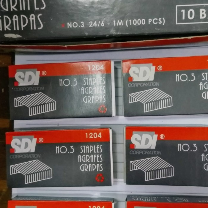 

Isi Stapler Merk Sdi/ Staples 1204 Sdi No.3 #Original