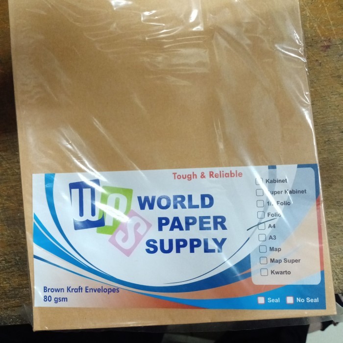 

Amplop Coklat A4 Premium Polos Wps #Original
