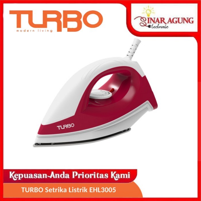 Terlaris Produk TURBO SETRIKA LISTRIK 380W EHL3005 / EHL-3005 / EHL 3005 - 100% ORI