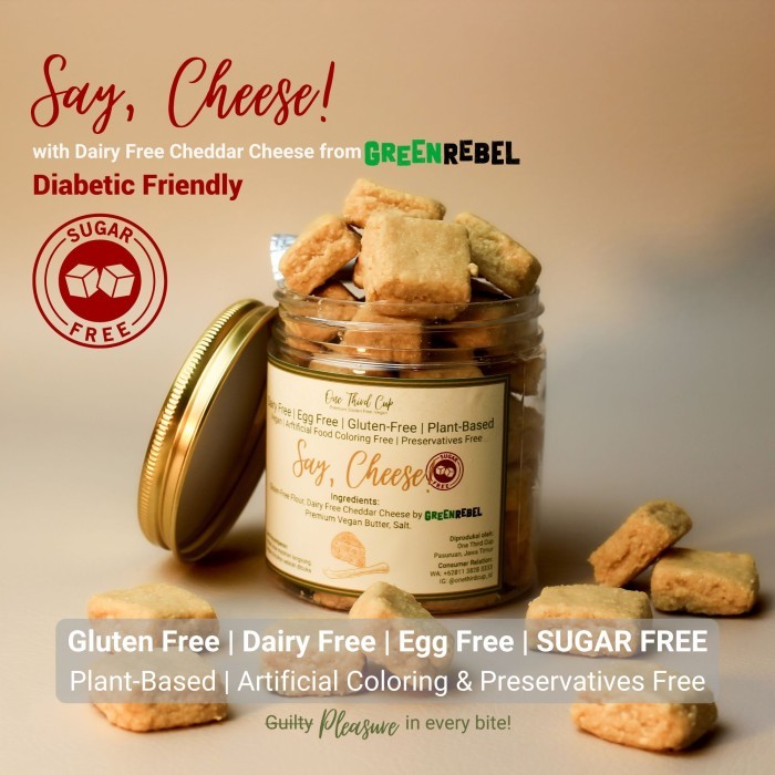 

Ready Say,Cheese! cookies gluten free tanpa susu tanpa telur bebas gula diabetic friendly - One