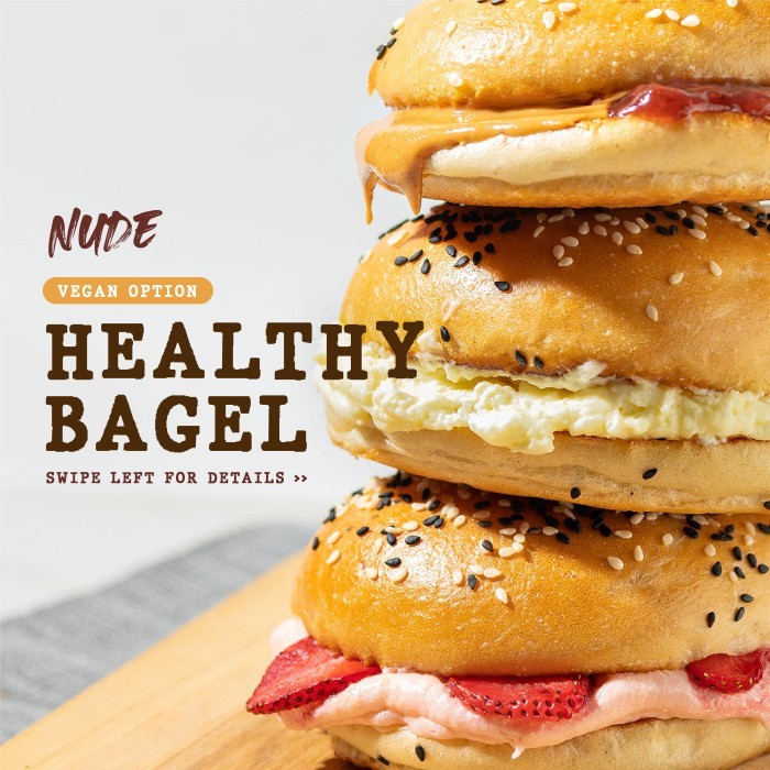 

Ready NUDE Vegan Bagel Healthy, Egg Free, Butter Free, Dairy Free