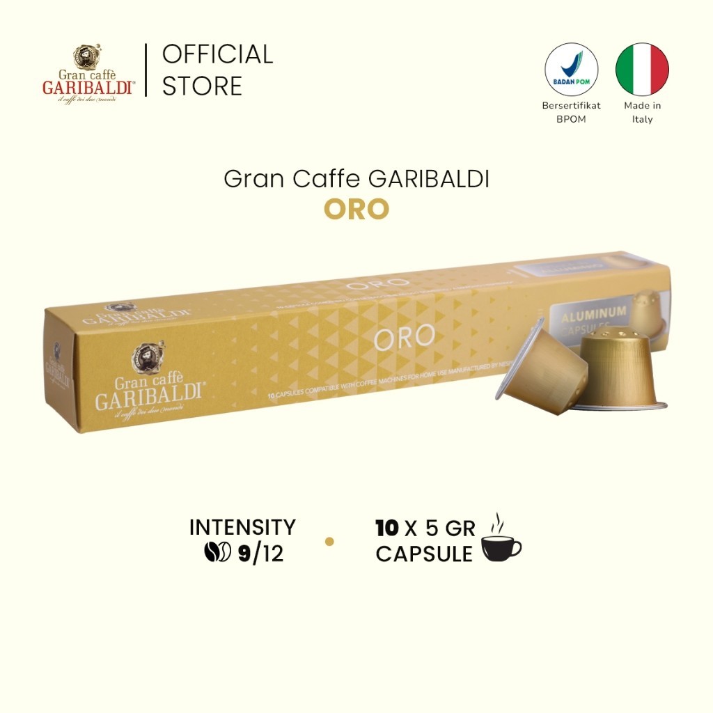 

GRAN CAFFE GARIBALDI COFFEE - Oro [Kopi Kapsul Nespresso Compatible]