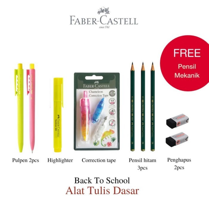 

Faber-Castell Paket Alat Tulis Kreatif Kembali Ke Sekolah Ba To School