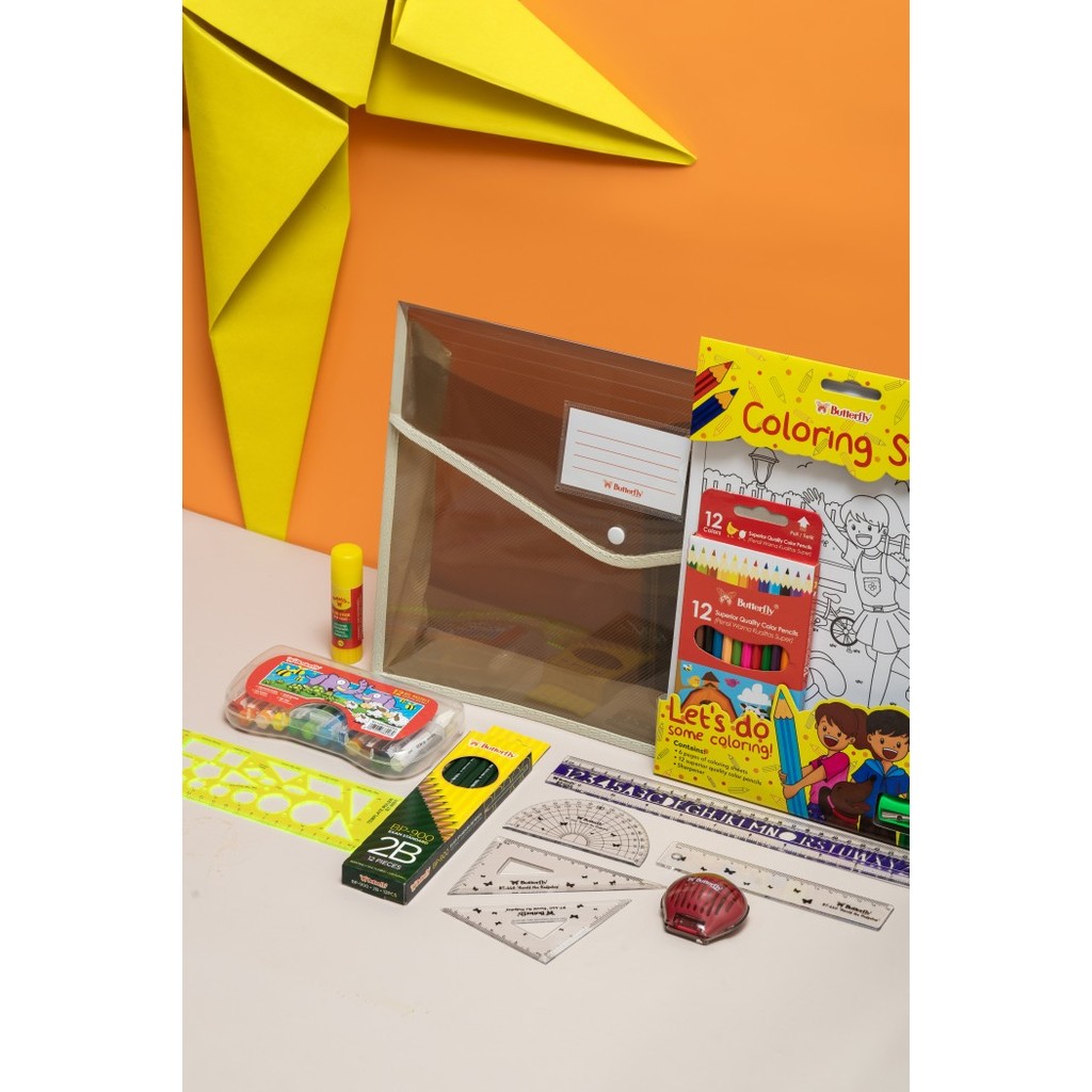 

Butterfly School Kit - Paket Alat Tulis Sekolah (Gift Set / Goody Bag)