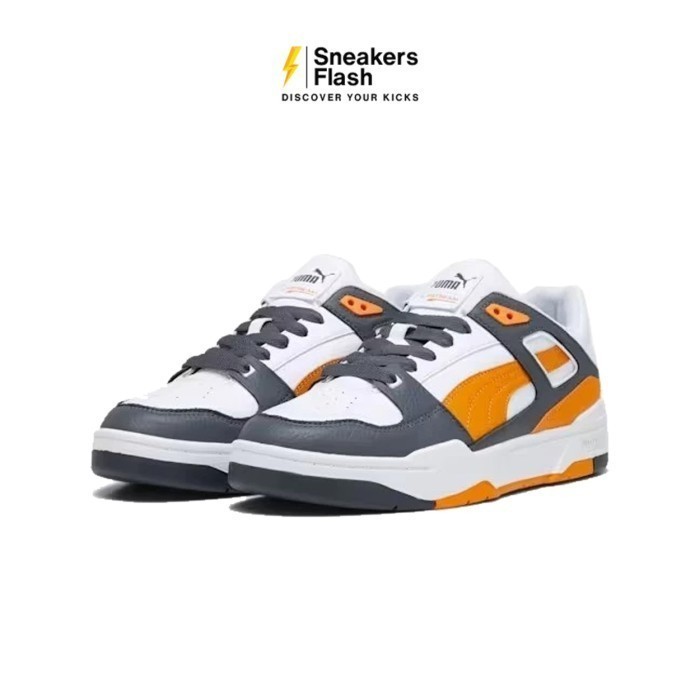 PUMA Slipstream Lth White Pumpkin Pie Sepatu Sneakers Pria - 38754422 - Size 45