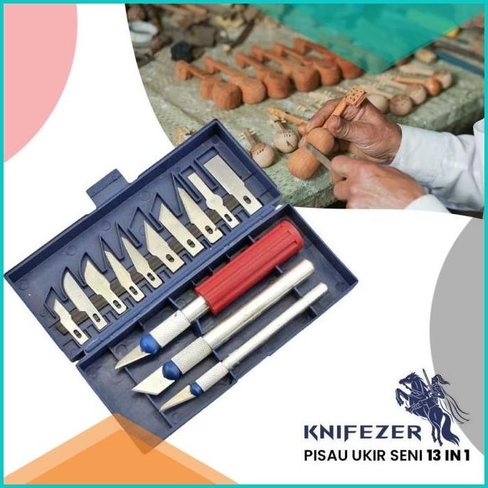 

Pisau Ukir Kayu Seni Crafting Knife 3 Handle Mata Pisau 13pcs 11OKTZ4