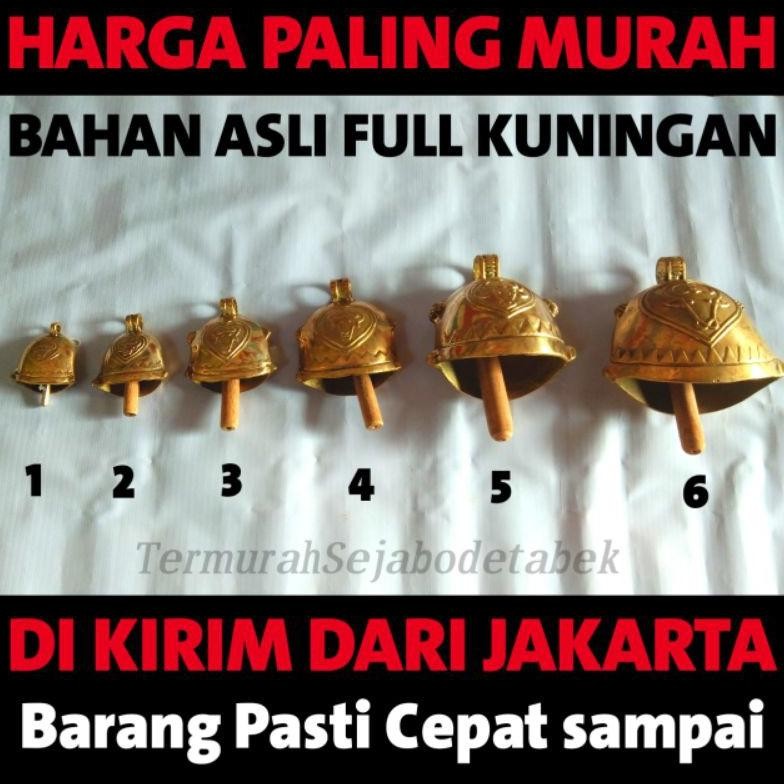 klontongan sapi kuningan - Lonceng Sapi Kerbau bahan kuningan - klontongan kuningan lonceng kuningan