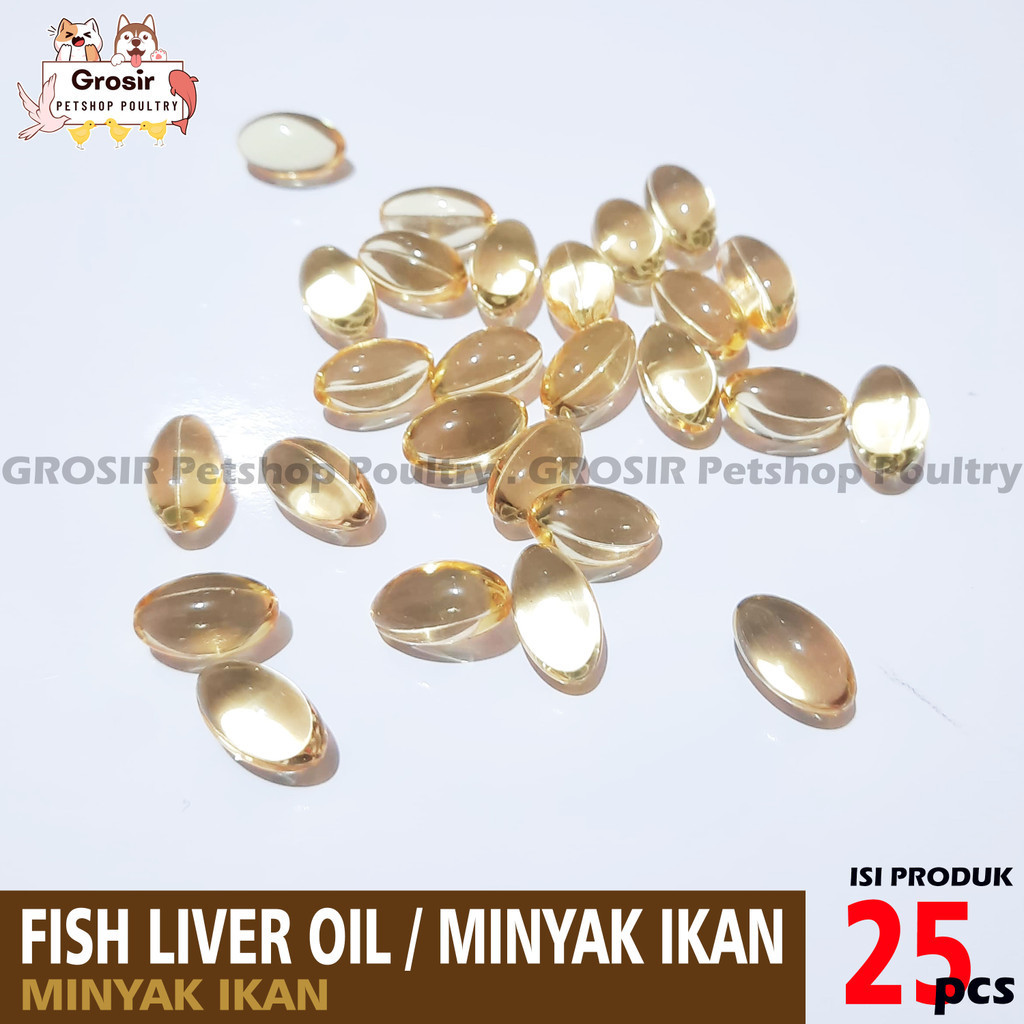 Minyak Ikan Eceran Vitamin untuk Hewan Kucing Anjing Ayam Burung Kelinci Hamster Marmut