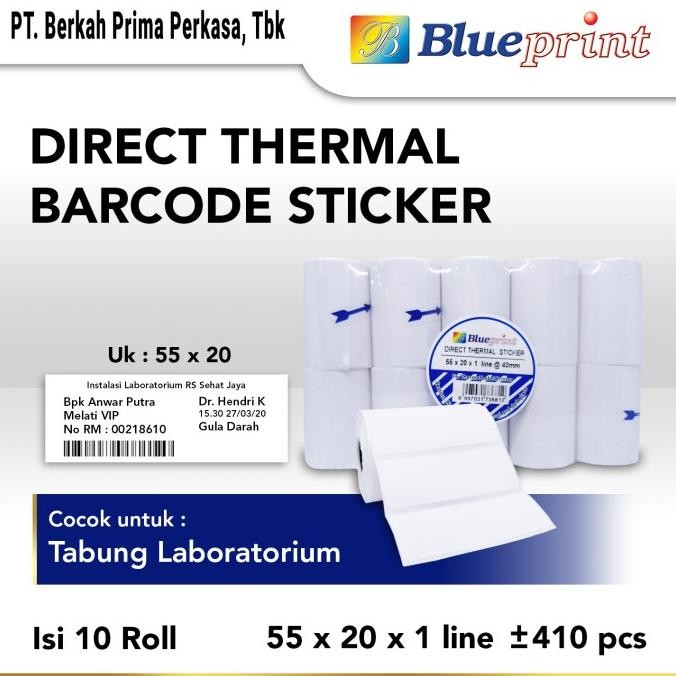 

Sale Direct Thermal Sticker / Label Stiker Blueprint 55X20X1 Isi 10 Roll