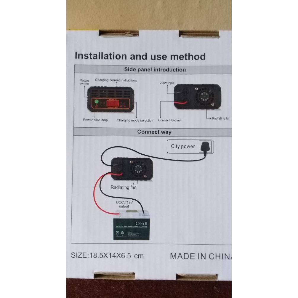 Cas aki 10 a / Charger Aki 10 amper / Accu SUOER SON-10A, 6v & 12v