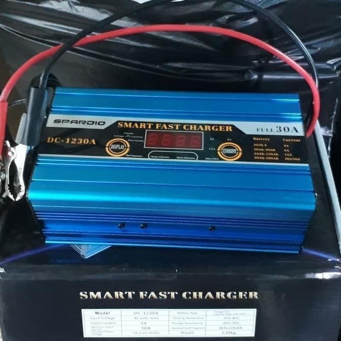 Charger Accu Cas Aki Mobil Motor SPARDIO 12v 30 Amper 12v 30A otomatis
