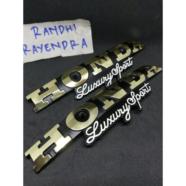 Logo Emblem Timbul Tangki Tengki Tanki Original Ori Honda Glpro Glmax Gl Pro Max Luxury Sport