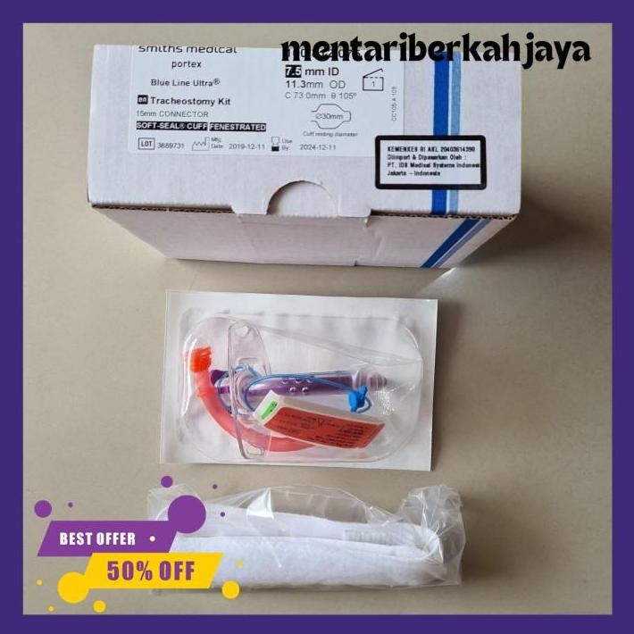

TRACHEOSTOMY 100/812/075 FEN KIT "PORTEX" TERBARU