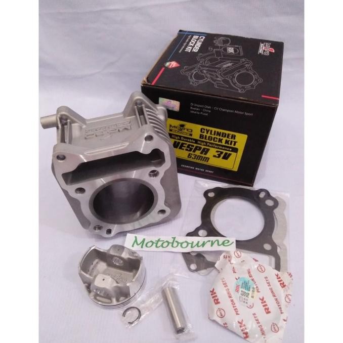 Blok Seher Moto1 VESPA 3V Bore up Vespa Matic 3V 63 MM Moto 1 Racing
