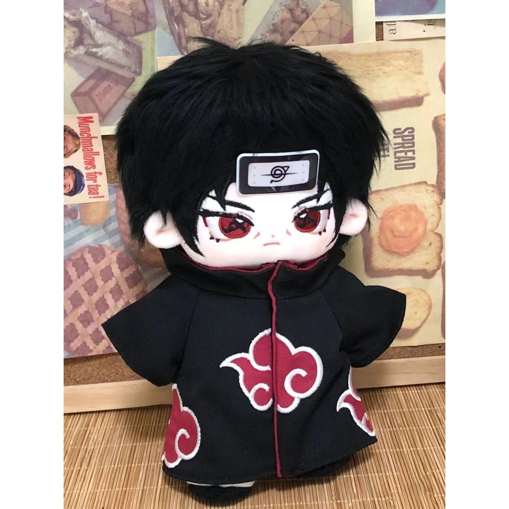 Boneka Boneka Mewah 20CM Naruto Uchiha Itachi Boneka Mewah Pakaian Ganti Pakaian Kostum Cosplay Anim