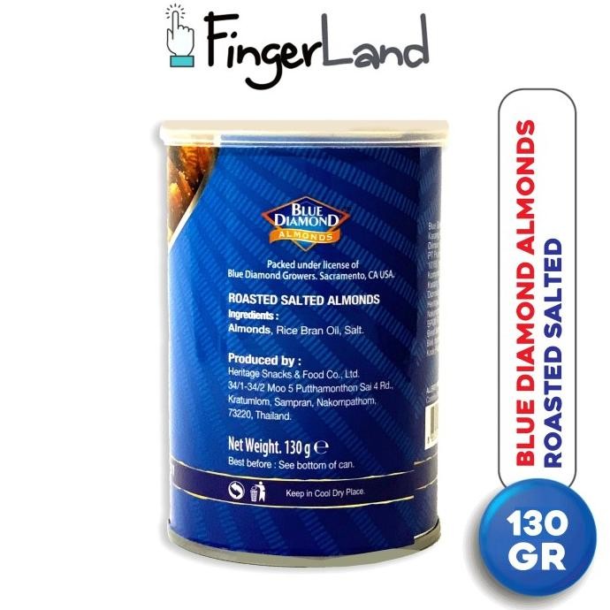 

BLUE DIAMOND Roasted Almonds Salted 130 Gram Kacang Almond Asin WS88