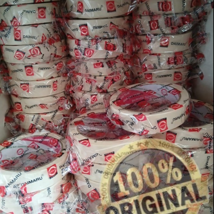 

NEW Masking Tape /Lakban Kertas Daimaru 24mm 1 DUS isi 96 Roll