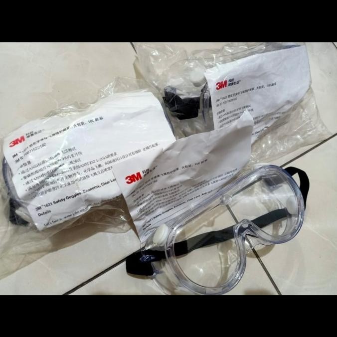 Kacamata Safety 3M 1621safety goggles kacamata anti debu