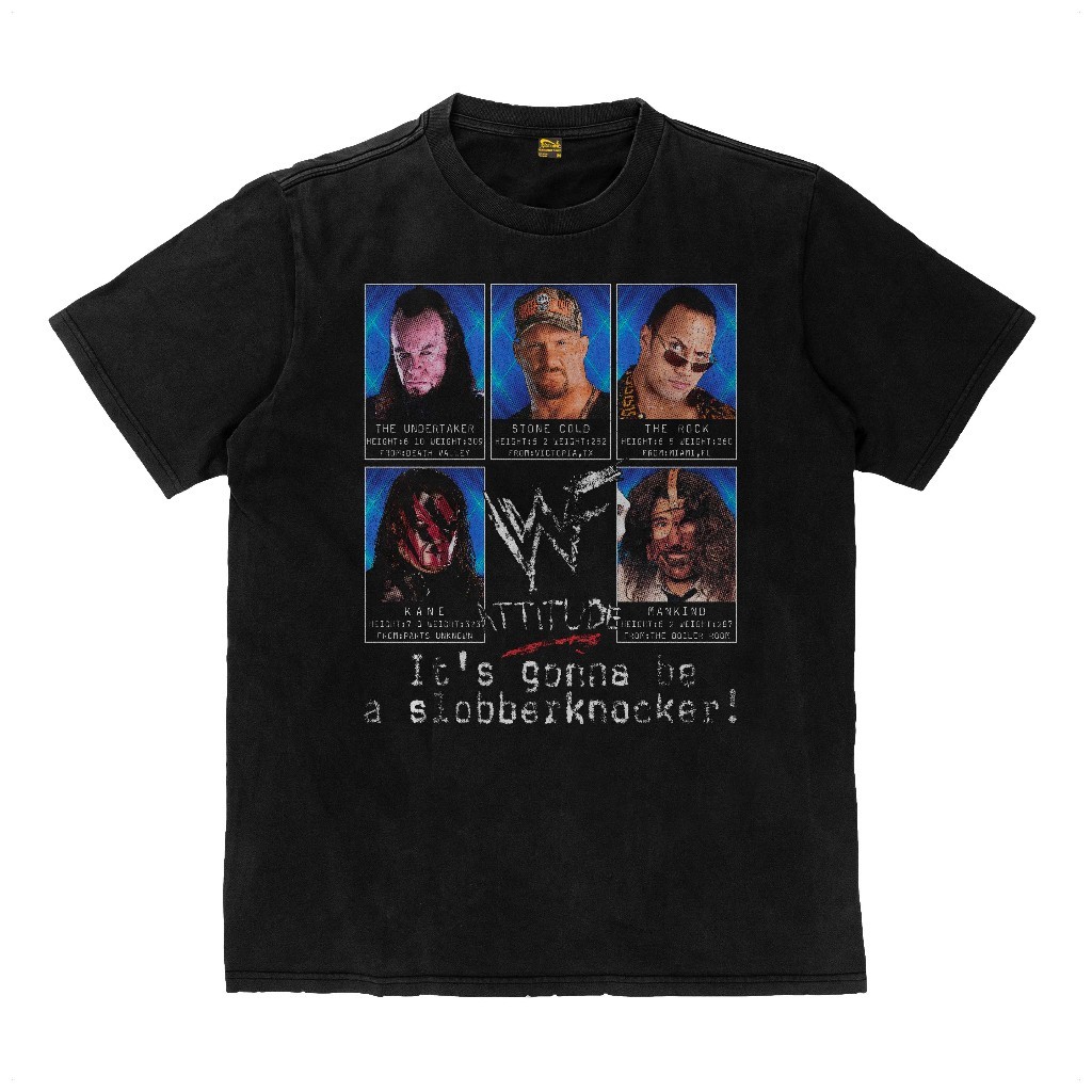 Kaos WWE WWF Attitude Era Stone Cold The Rock Mankind The Undertaker Kane Kaos Kaos Tebal |ZHoTxX2N|