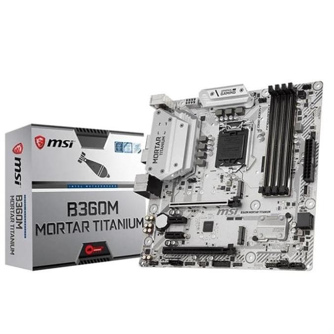 BEBAS ONGKIR - MSi B360M Mortar Titanium Motherboard