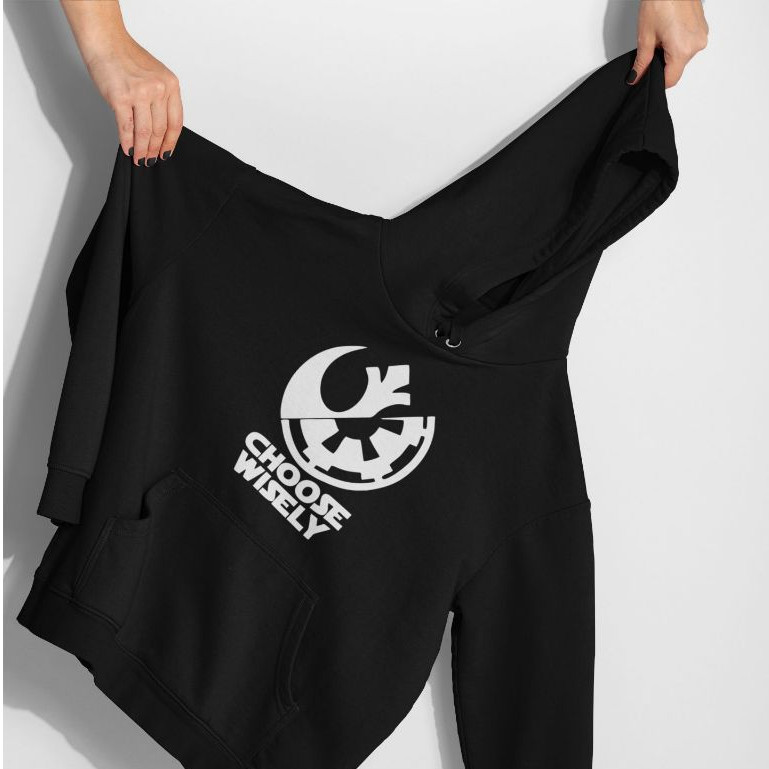 Hoodie Jumper Sweater - Star Wars Choose Wisely Rebel Alliance