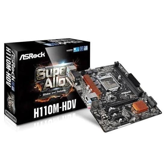 TERBARU - ASRock H110M-DVS (LGA1151, H110, DDR4)