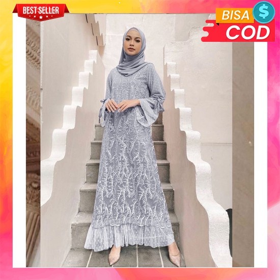 Gami Wnta Hari Raya Jumbo Ataaan Gamis Qanita Lebaran 2025 Bajy Gaun Super Premium Kekinia Paksian B
