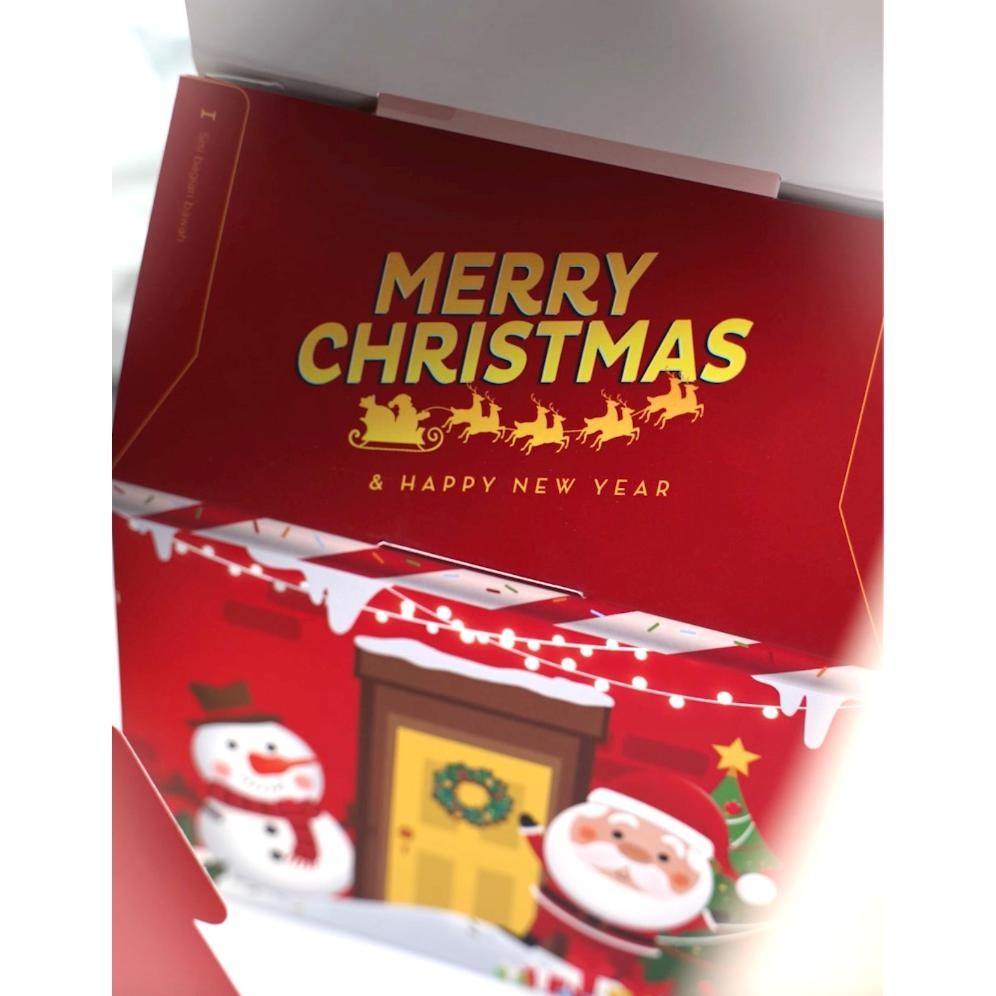 

Promo Natal Best Buy! Isi 5 Feliz Box Hampers Natal / Kotak Hampers Natal Toples Tabung 600 / 800 Ml / Toples Persegi Panjang 450Gr Termurah