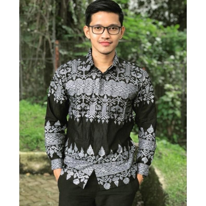 Diskon Batik Dress Couple Coupel Modern Set Pakaian Couple Kemeja Batik Pria Kapelan Dress Tunik Kap