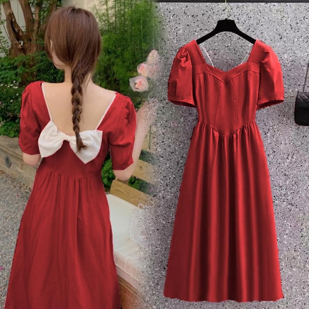 12.12 Gratis Ongkir Extra As Fashion-Cod-Dres Wanita Terbaru 2022-Baju Wanita Dres Kasual-Dres Natal