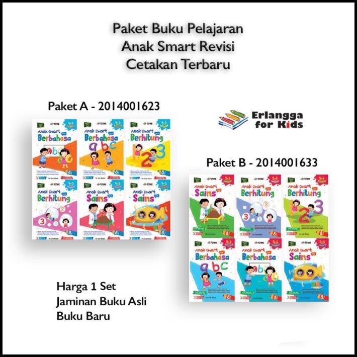 

GRATIS ONGKIR LEMBAR PAKET PELAJARAN ANAK SMART USIA 4 5 6 ERLANGGA !