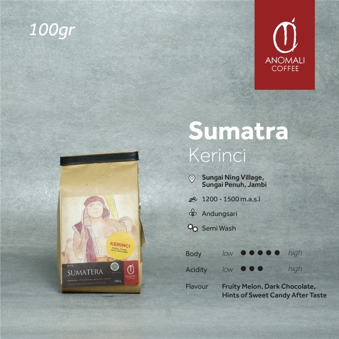 

Anomali Coffee Biji Kopi Sumatra Kerinci 100Gr