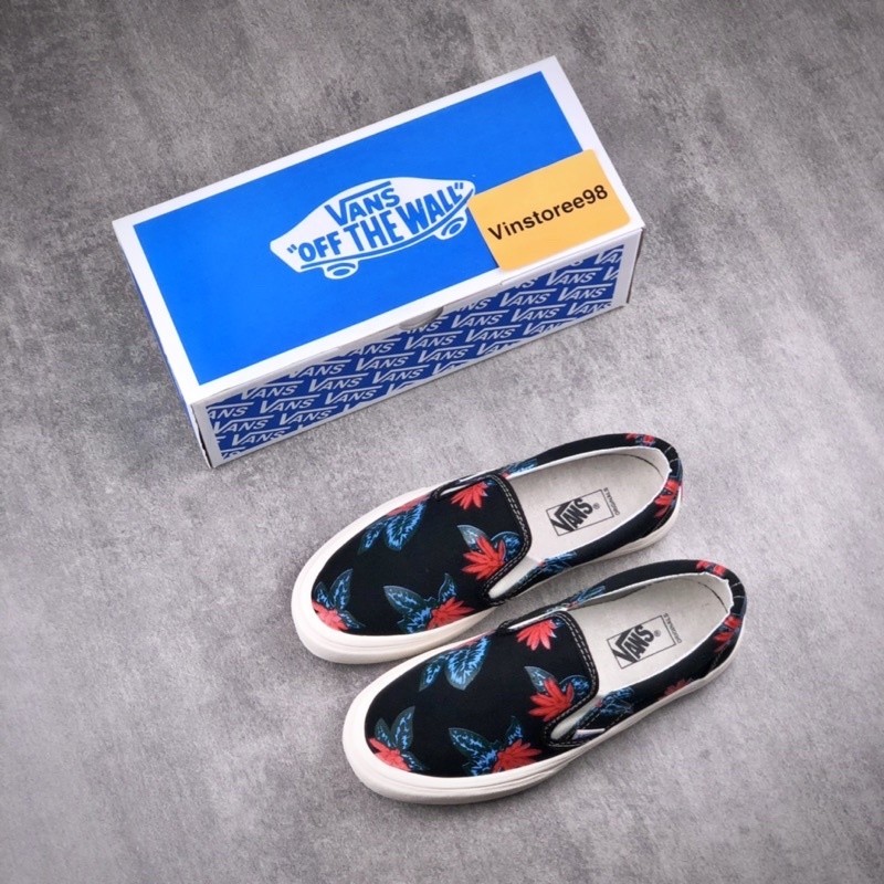 Vans slip on vintage aloha hitam motif bunga |3XNMfVbW|