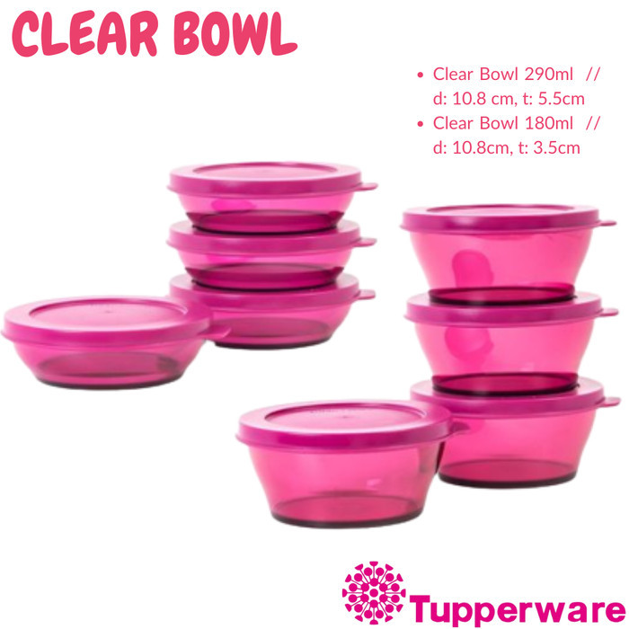 BIG SALE Wadah Makanan Tupperware Crystal / Tempat Makan Wadah Saji Toples