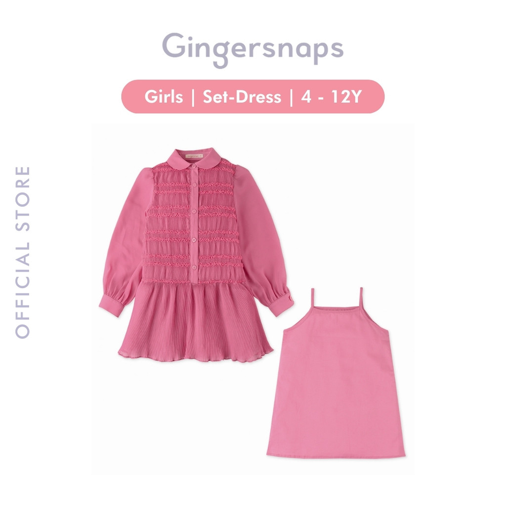 Gingersnaps Winter Magnifique Set - Setelan Anak Perempuan (Pink)