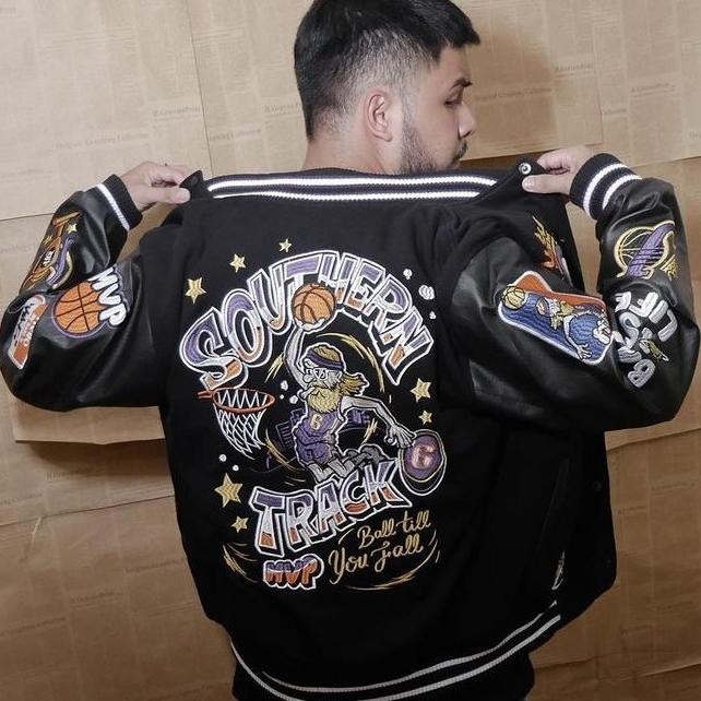 Promo Varsity Jacket King Slamdunk Bordir Original Jaket Varsity Basketball