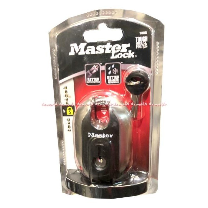

Master Lock Padlock 185D Gembok Kunci 16mm Bulat Tahan Api