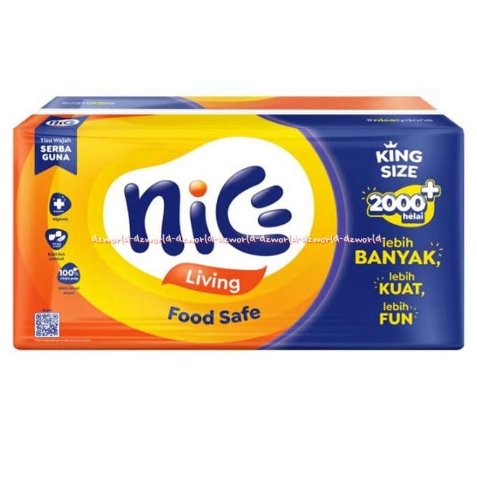 

Nice Living Food Safe 1000gr Tissue Tisu Nais Naice 2ply Tissu Besar