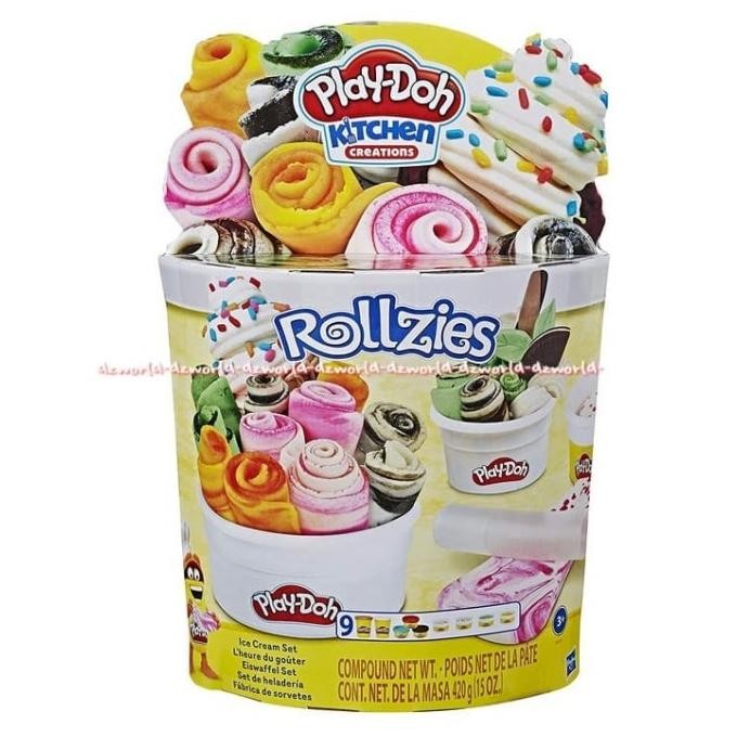 

Play-doh Kitchen Rollzies Compund 9tub Ice Cream Gulung Thailand