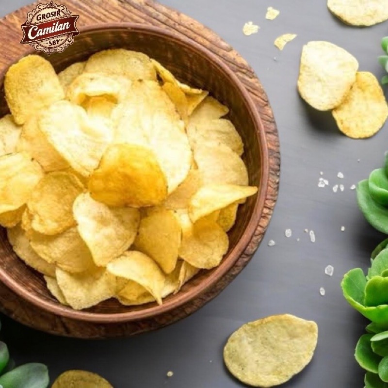 

Potato Chips Keripik Kentang Ori Asin Gurih 250Gr