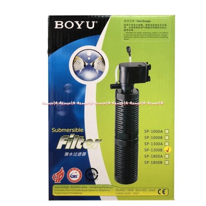 

Boyu Submersible Filter Sp 1300B Alat Filter Aquarium