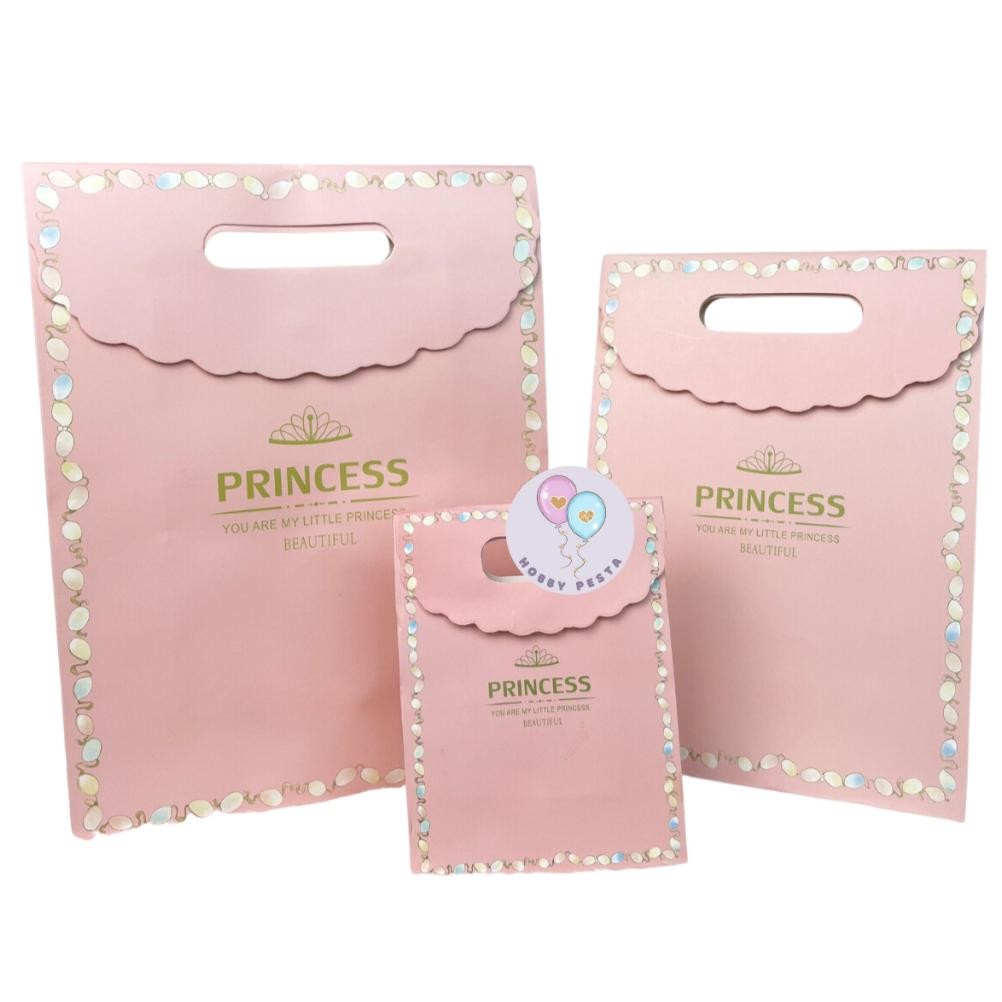

Paper Bag Motif Litte Prince Princess / Goodie Bag / Gift Bag / Tas Kado Ulang Tahun / Souvenir Bag