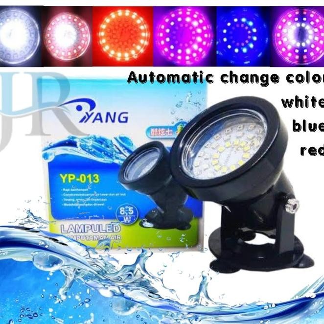 Lampu Taman Air Tembak Sorot Led Aquarium Kolam Water Garden Yp 013